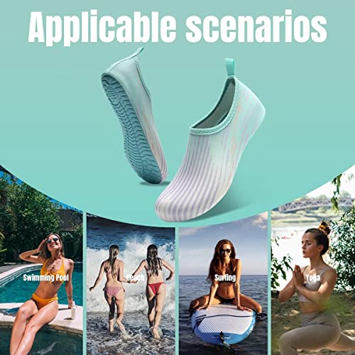 Image of YALOX Water Shoes Women's Men's Outdoor Beach Swimming Aqua Socks Quick-Dry Barefoot Shoes Surfing Yoga Pool Exercise