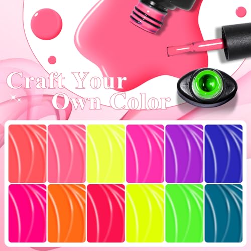 Set de esmaltes de uñas en gel MEET ACROSS 18 piezas miniatura 4