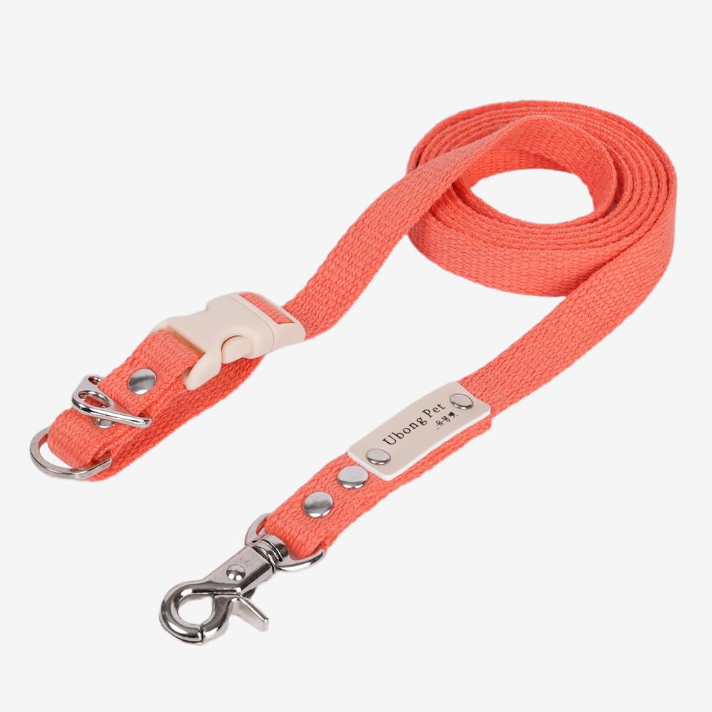 Amazon | Ubongpet ハンズフリー 犬 マルチ リード (コーラル, 20mm