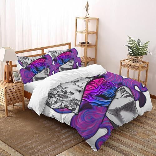 Literie microfibre imprimé 3D haut de gamme avec sa housse King - 2