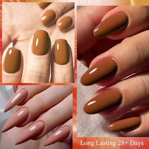 Set de 12 esmaltes en gel tonos rosas y nude miniatura 2
