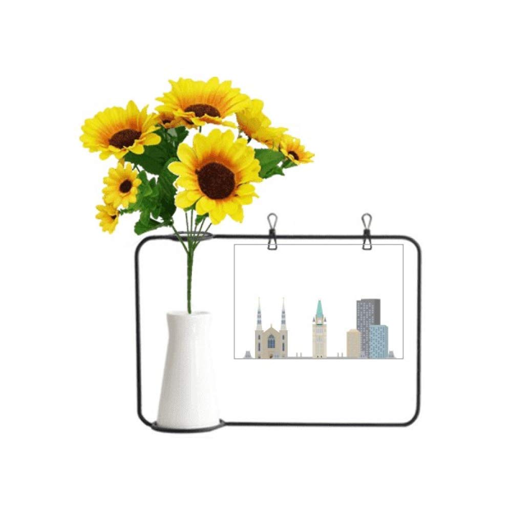 Carte de bénédiction tournesol Canada pour décoration originale