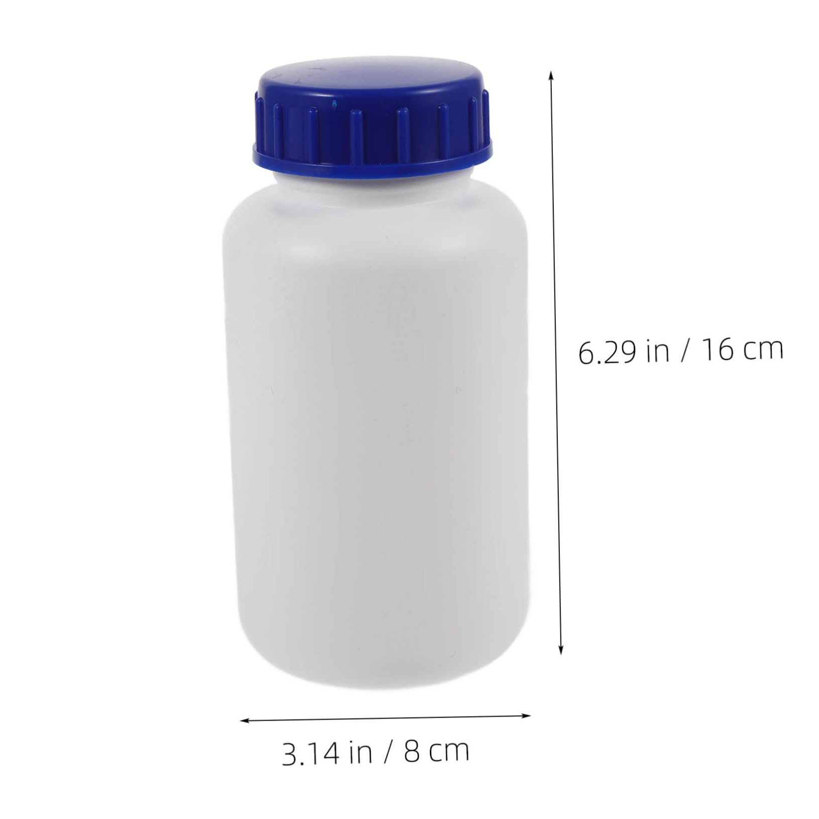 NAMOARLY 500ml Laboratory Sample Bottles Large Bottles Plastic Storage Containers
