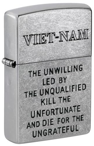 Zippo Encendedor Vietnam Trench Art Street Chrome