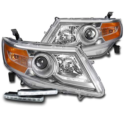 ZMAUTOPARTS Chrome Projector Headlights Headlamps with 6