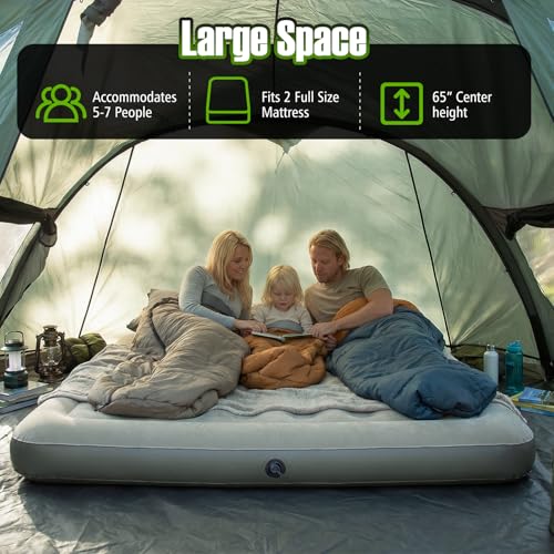 Carpa Inflable Tangkula para 5-7 Personas con Porche miniatura 3