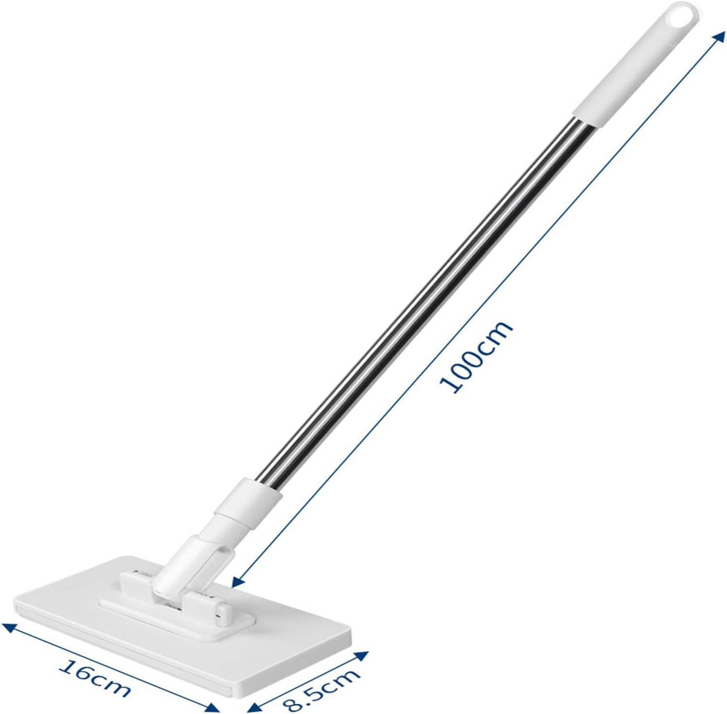 Lazy Mop - Mini fregona giratoria de 360° con toallitas húmedas desechables para piso, diseño de agarre a presión, ideal para baño, cocina y limpieza de suelos (paquete de 1)