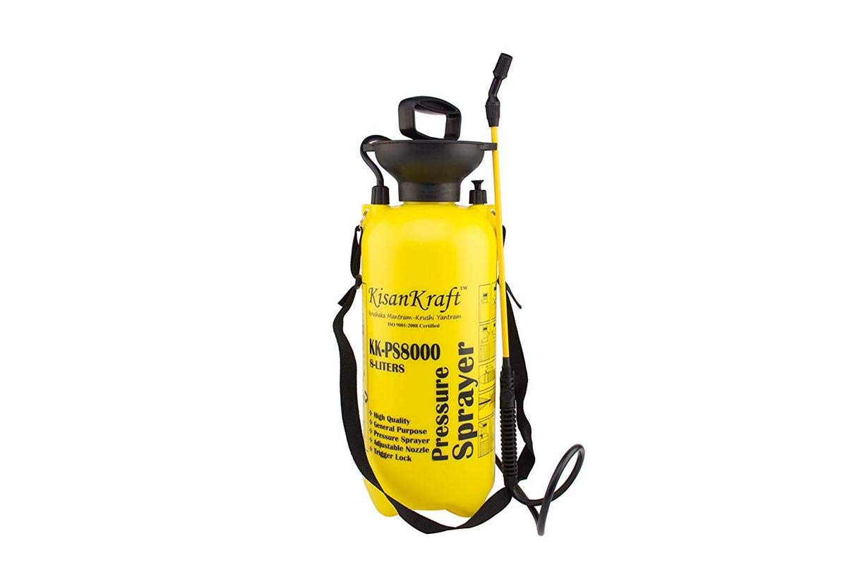 Kisan Kraft KK-PS8000 8-Litre Plastic Manual Sprayer (color may vary)
