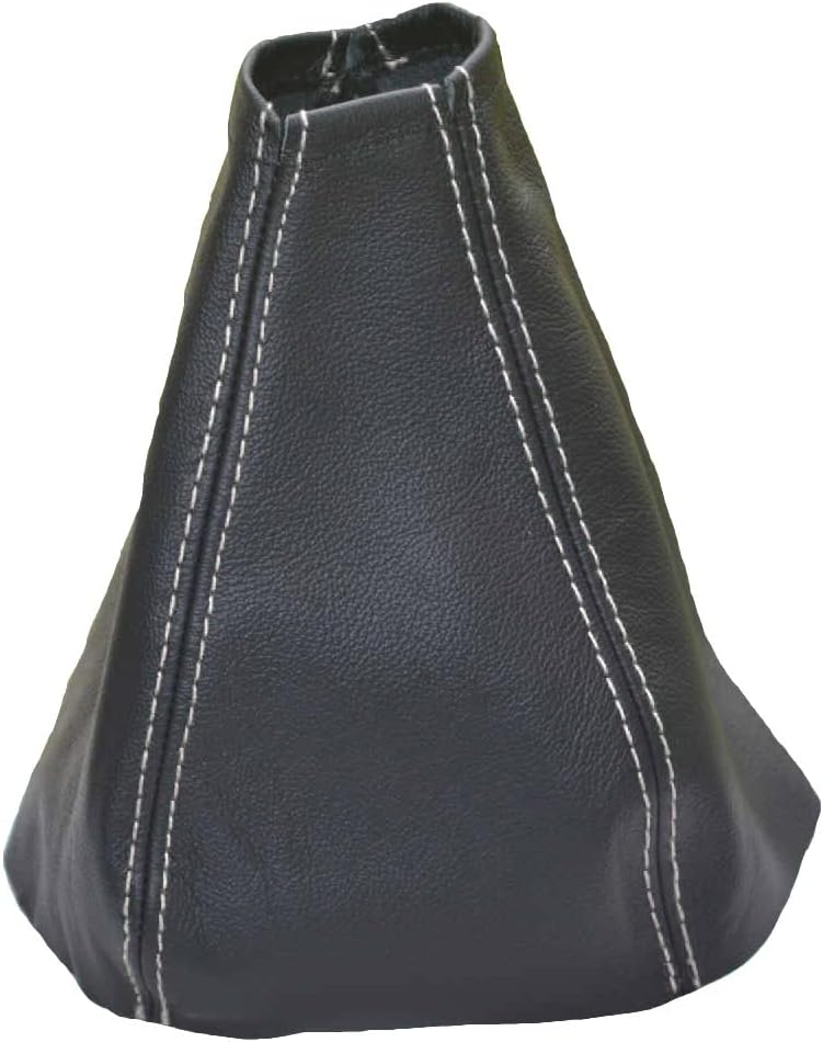 Ltd Compatible with Shift Boot for Dodge Sprinter MK2 2007-2010 Leather White Stitching