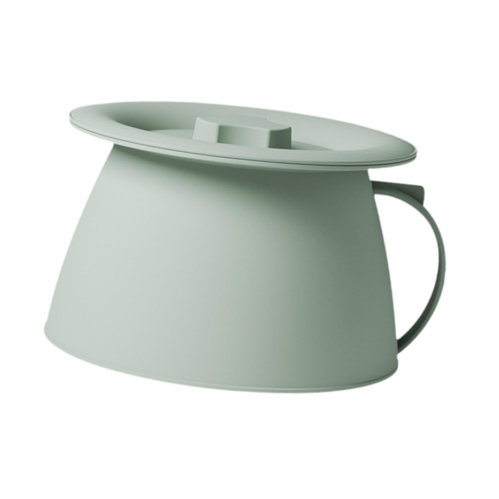 harayaa Spittoon Practical Chamber Pot Bedside Commode Bucket Potty Urinal Bucket Bedpan for Indoor Bedroom Men Woman Adults Kids, D