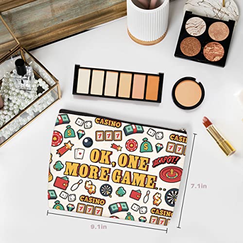 Funny Gambling Gifts Gambler Lover Gift Makeup Bag Weekenders Bag for Women Friends Her Gambling Lover Gift Birthday Christmas Gifts for Female Gambler Gamble Bags2
