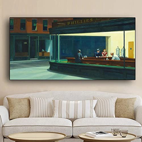 Art mural Nighthawks Edward Hopper pour une ambiance unique