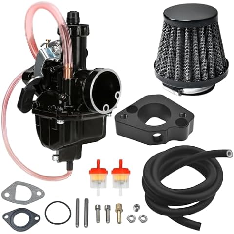 VM22 Carburetor Upgrade Performance Intake Pipe Mainfold 26 mm carburetor kit for Freight Predator 212 cc carburetor GX200 6.5 hp Engine 196 cc Clones Mini Bike Go Kart PZ26 Cover