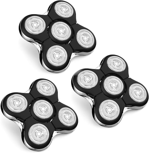 Cabezal de repuesto para afeitadora Remington Balder Pro Head Shaver modelo SPR-XR7000, cuchillas de repuesto de acero inoxidable flexibles y afiladas (paquete de 3)