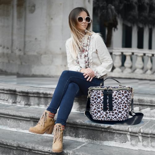 Image of Women's Crossbody Bag - Soft Cloth Shoulder Bag, Lightweight Waterproof Purse, Stylish Slash-Proof Casual Bag