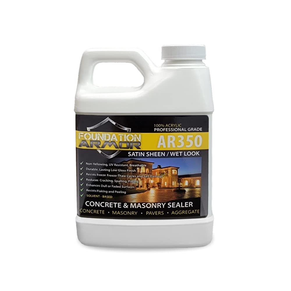 Buy Foundation Armor AR350 Solvent Based Acrylic Wet Look Concrete and