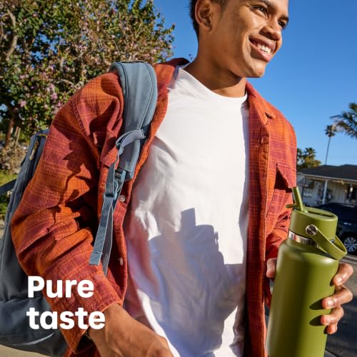 Hydro Flask Water Bottle - Insulated Stainless Steel - Wide Mouth Flex Straw Lid, Non Spill, Leakproof and Refillable in 32 Oz Deep Teal - image 8