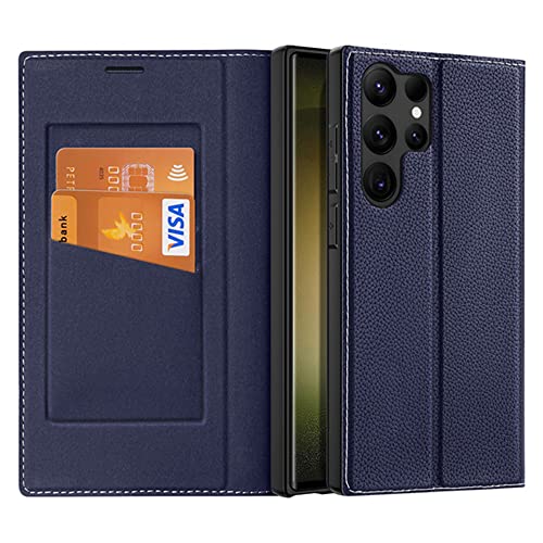 Funda de cuero patrón Lychee para Samsung Galaxy S23 Ultra de alta resistencia