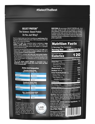 Image of PEScience Select Protein Powder, Whey and Casein Blend, Lean Protein Powder for Women and Men, Low Calorie, Low Carb, Keto Friendly, Gluten Free, Chocolate Peanut Butter Cup - 5 Servings