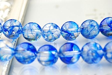 水晶　手のひらサイズ パイライト入り水晶ブレスレット11mm[T669-631]