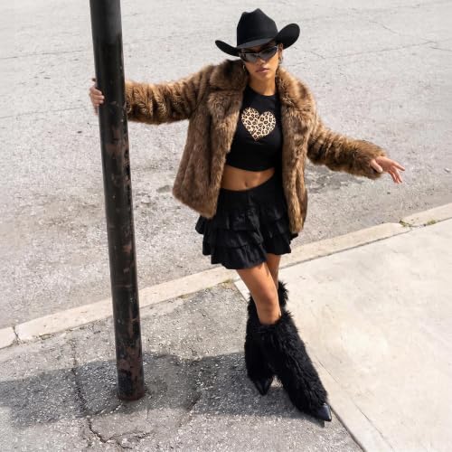 Image of Knee High Boots Women Fold Over Boots Chunky Heel Pointed Toe Tall Boots | Fashion Slouchy Boots,Side Zipper Shark Boots,Fall Spring Winter Fashion Dress Tall Boots,Evening Bridal office Long Boots