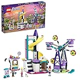 LEGO 41689 Friends Magisches Riesenrad mit Rutsche, Freizeitpark mit Zaubertricks, Vergnügungspark, Konstruktionsspielzeug für Jungen und Mädchen