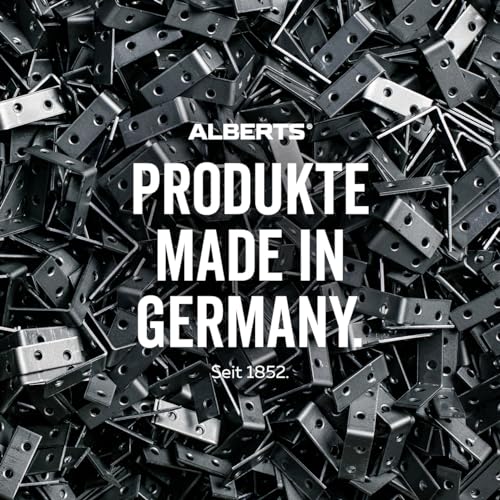 Alberts 348359 Sicherheits-Überfalle | galvanisch verzinkt, dickschichtpassiviert | Länge Überfalle 85 mm | Breite 37 mm
