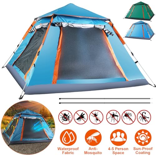Carpa de camping KOCASO para 3-4 personas, impermeable miniatura 4