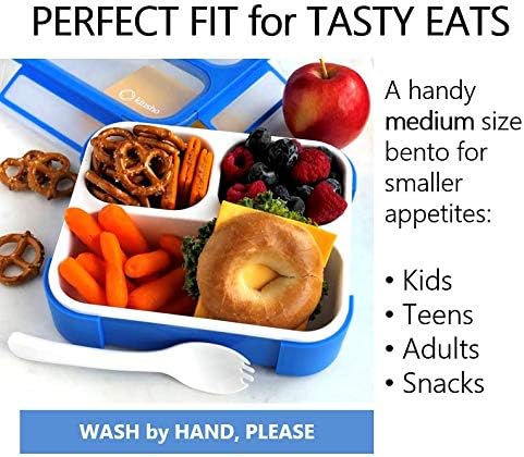 Miniatura 5 de Lonchera Bento para niños, lonchera para niños pequeños y niñas en la escuela, preescolar o guardería, recipientes de 3 compartimentos a prueba de