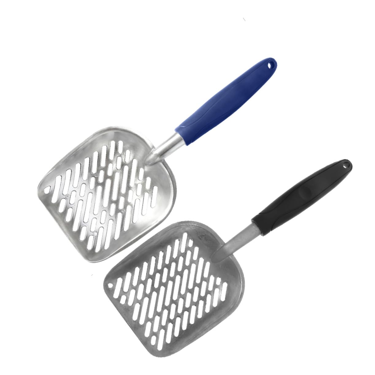 2 Lettiera in con Fori per Filtraggio Ergonomico Resistente in per Pulizia e