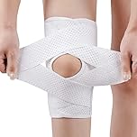 Breathable Summer Knee Brace with Adjustable Cross Strap – Lightweight Support for Meniscus Tear, ACL, Arthritis Relief – Unisex Air Mesh Fabric – Running, Gym, Post-Surgery Recovery