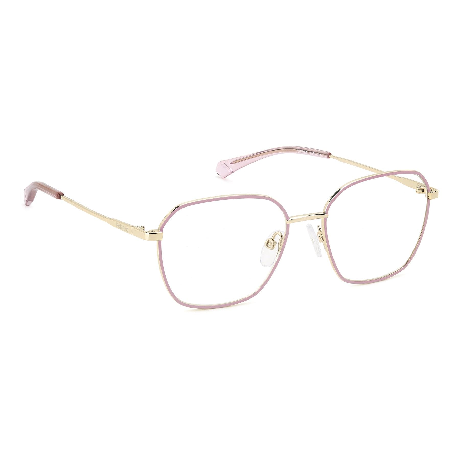 Unisex Kids PLD D838 Prescription Eyewear Frames, Gold PINK, 50