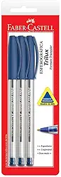 Esferográfica Trilux 032 Médium, Faber-Castell, SM/032AZ, Azul