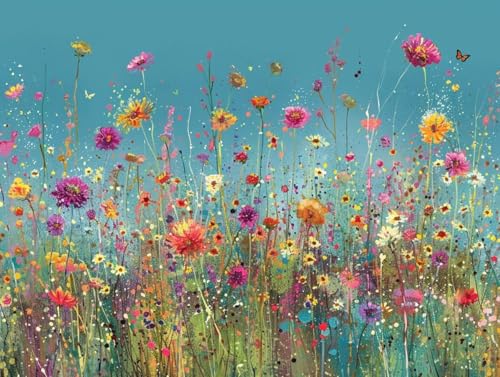 Kit Point de Croix Diamant Fleurs 5D DIY Peinture Strass 100x130