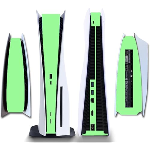 Side Protective Film Sticker PS5 Disk Edition Skin Sticker Decal Cover for PS5 Console (Light Green)