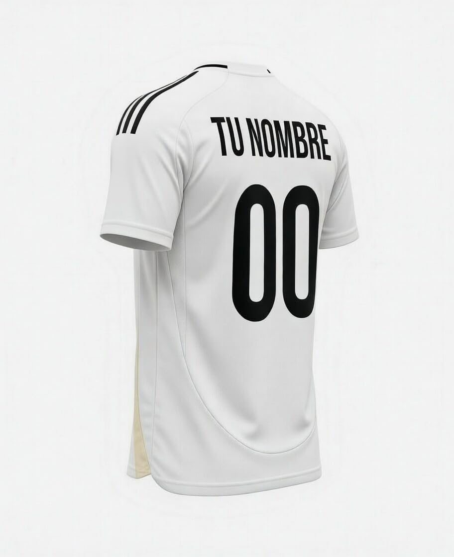 Real Madrid Camiseta 2025 2026 Oficial con Licencia | Réplica Personalizada fútbol Adulto Hombre | Blanco Talla S a XXL Nueva Temporada