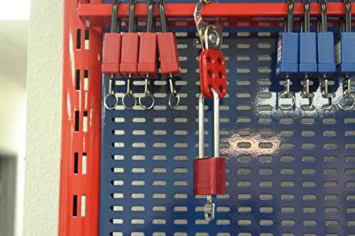 Image of Lockout Padlock, Keyed Alike, Aluminum, Red, 3 in Shackle Height, 1 9 /16 in Body Width - 1 Each