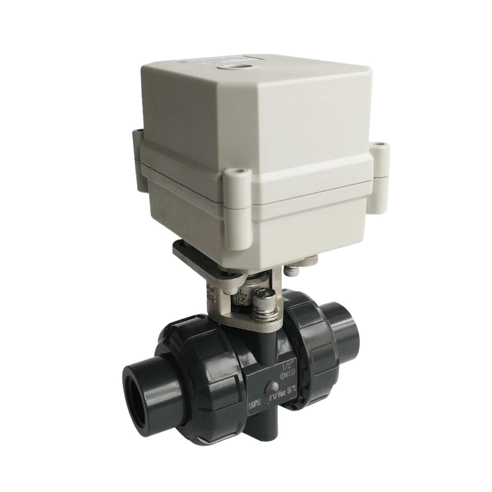 Ball valve, Zawór Kulowy DN15 PVC Normalnie Zamknięty/Normalnie Otwarty Zawór 1/2'' Wł./wył. 15 Sek. Do Systemów Wody Pitnej, Słonecznych Podgrzewaczy Wody,for Gas, Oil, Liquid, Water(NPT,DC12V_CR2