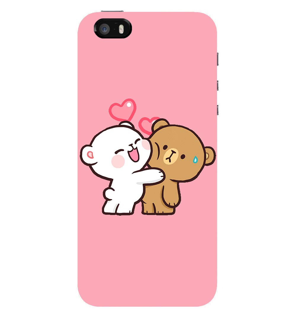 Premium ”Teddy Love” Printed Hard Mobile Back Cover for Apple iPhone 5 /Apple iPhone 5S, Designer & Attractive Case for Your Smartphone