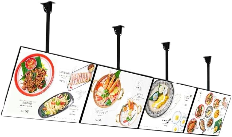 Slim Snap Frame LED Light Box, LED Restaurant Menu Board, LED Backlit Menu Board For Restaurant Cafe Shops Wall Mounted Billboard (70x50cm)