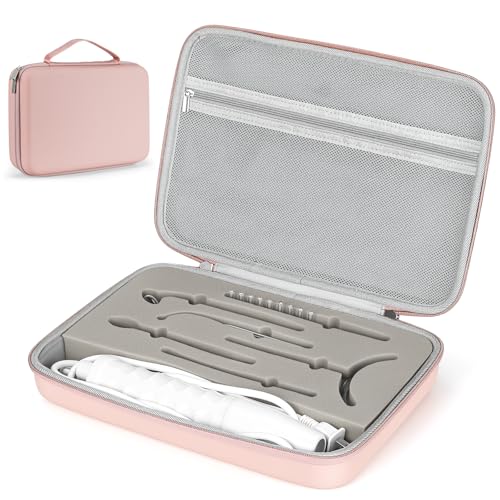 Case for NuDerma High Frequency Wand Fits for TUMAKOU/Quiet&Far/UUPAS/Uaike/DARSONVAL Skin Machines Travel Carrying Case for Professional Skin Portable Clinical high Frequency - Pink (CASE ONLY)