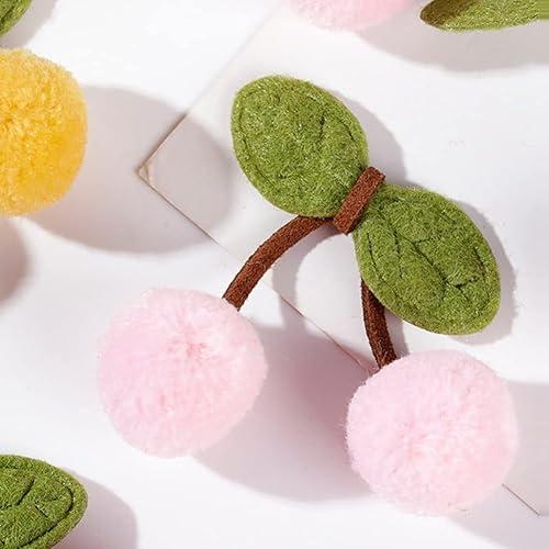 Miniatura 3 de Paquete de 3 guirnaldas de cerezas, decoraciones de fieltro de cerezas, guirnaldas de cumpleaños, decoración para colgar frutas, decoración del