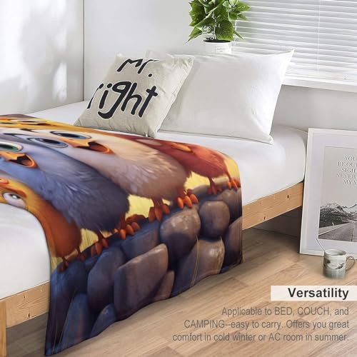 Manta de franela de pollo 130x150 cm suave para sofá 7