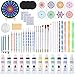 Genround Mandala Dotting Tools, 59 Stück Mandala Punktwerkzeug Steine Set mit Mandala Schablone für Acryl Malpinsel, Dot Painting Werkzeug für DIY Malerei, Polymer Nail Art,Steine bemalen