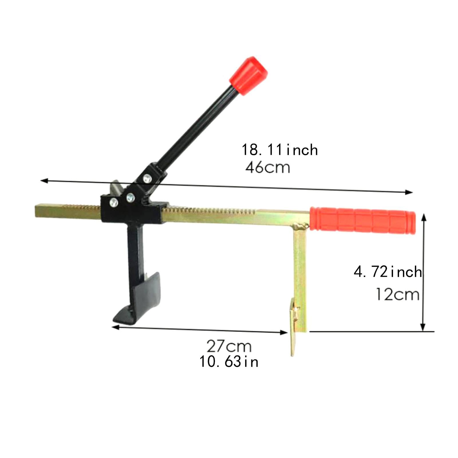 Milageto Smontagomme manuale, metallo per autocarri, elevata durezza, strumento per la sostituzione e la riparazione degli pneumatici dei camion, strumento di, 46 Cm X 12 Cm X 5 Cm