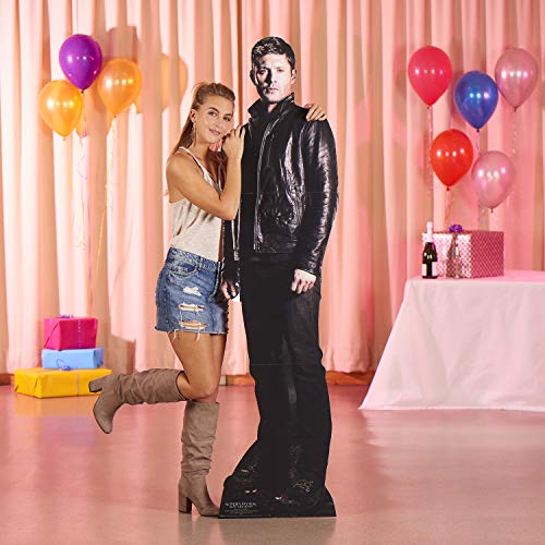 STAR CUTOUTS Dean Winchester (Jensen Ackles) Hunter Supernatural Life Size Cardboard Cut Out with Mini Table Top, Multi Colour