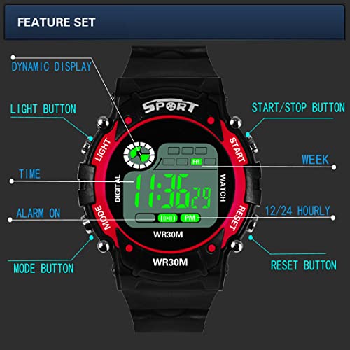 Gosasa Men Digital Watch Fashion Outdoor Sport 50M Waterproof Watch Digital Electronic LED Screen Watch Luminous Military Watch4