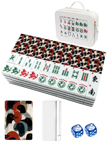Set de fichas American Mahjong con estuche y dados miniatura 4