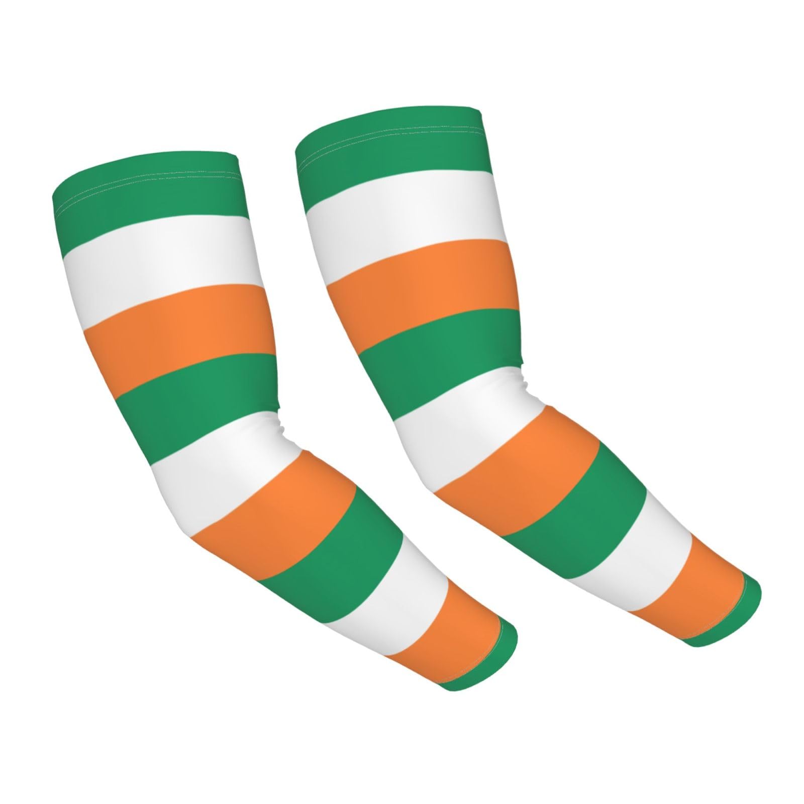 CNTDBU Irish flag Cooling Arm Sleeves for Sun Protection-Breathable Ice Silk Sleeves for Running, Cycling, Hiking Outdoor Sports
