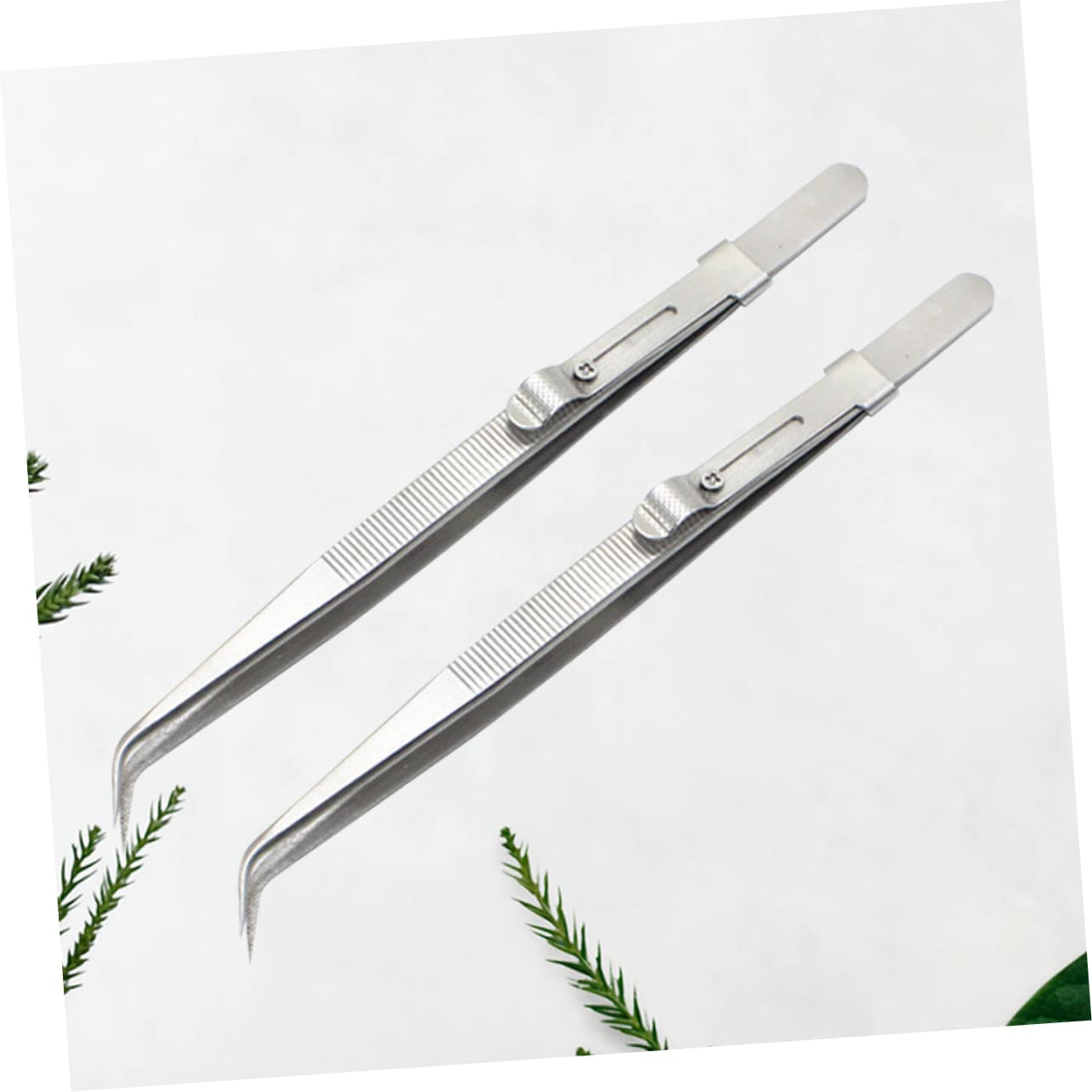 minkissy 6pezzi Pinzette Acciaio Elbow Pinzette Multifunzionali Con Punta Sottile Per Riparazioni Manicure e Gioielli Strumenti Pratici e Leggeri Per Uso Professionale e Personale
